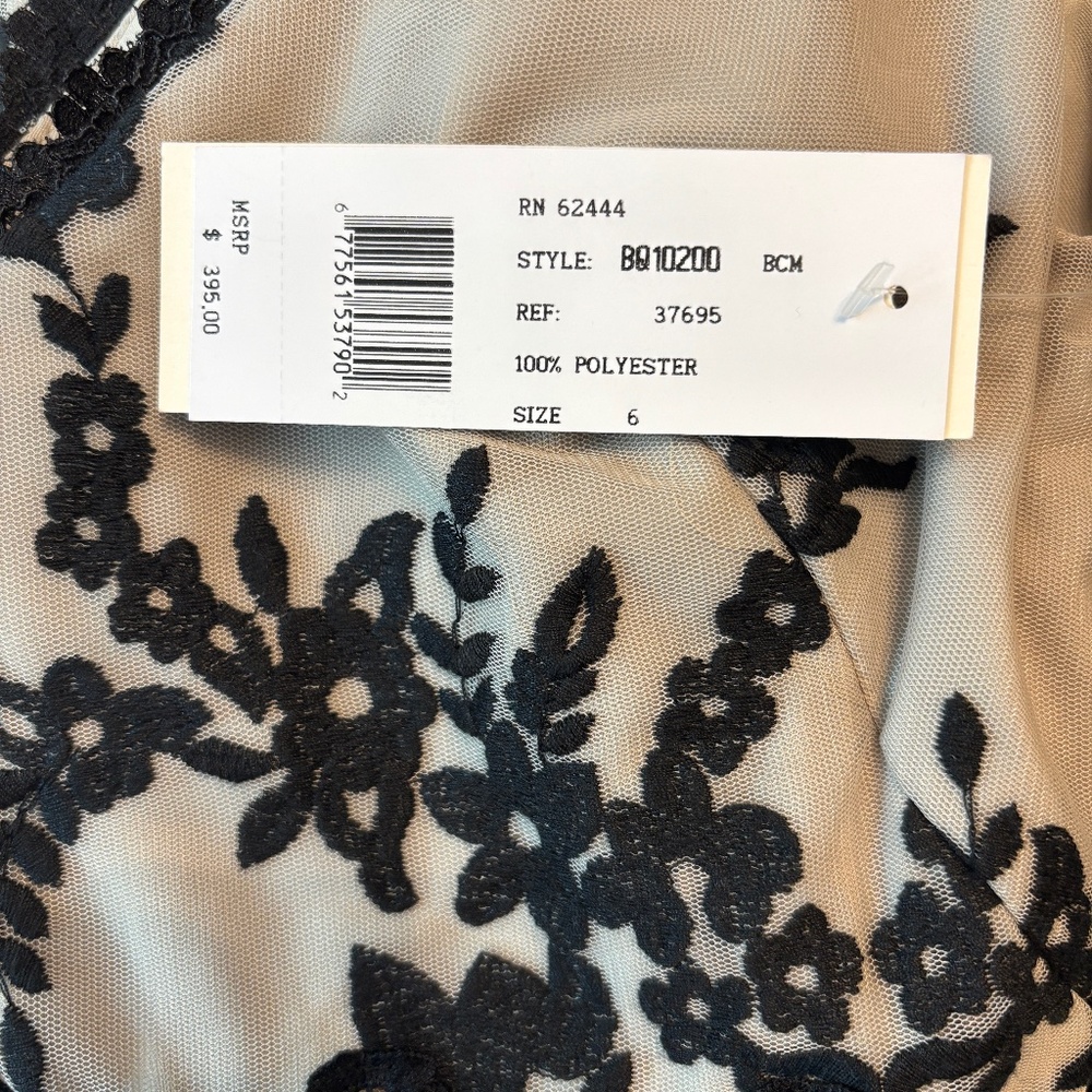 Nicole Miller Floral Dress - black/tan - Picture 3 of 3